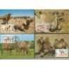 Mongolia 1985, WWF: wielbłądy. Karty maksimum