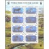 Mongolia 2000, WWF: konie. Blok, hologram **