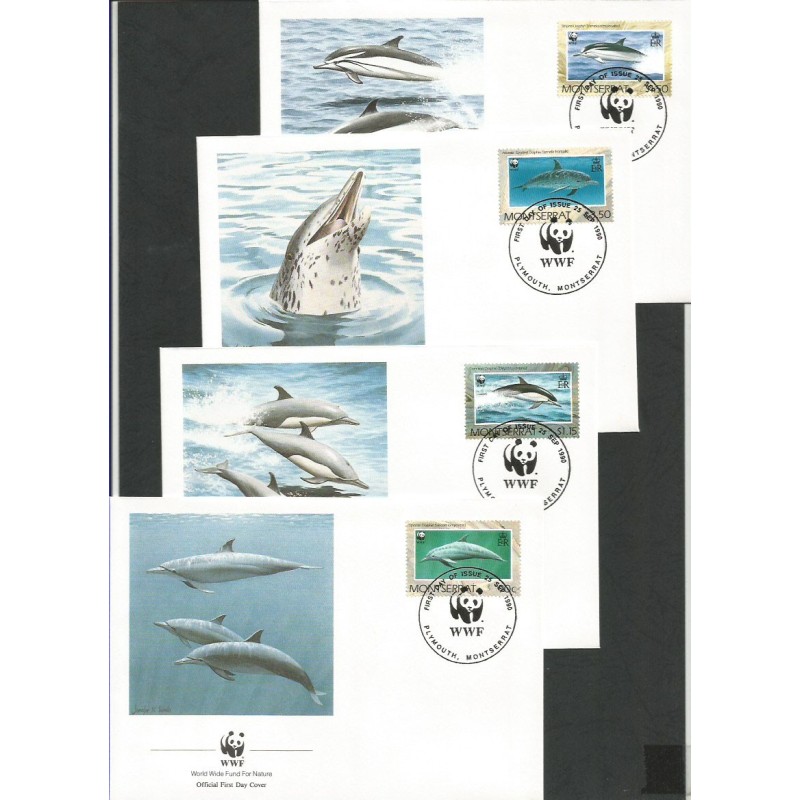 Montserrat 1990, WWF: delfin. FDC