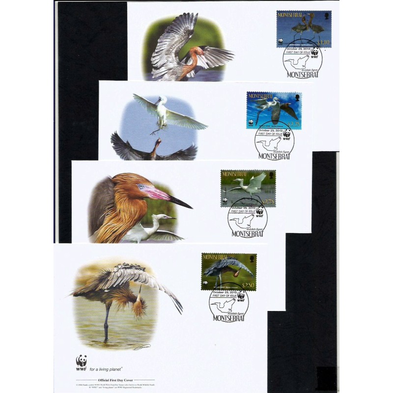 Montserrat 2010, WWF: ptaki. FDC