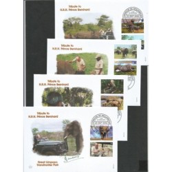Mozambik 2002, WWF: słonie. FDC