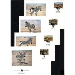 Namibia 1991, WWF: zebra. FDC