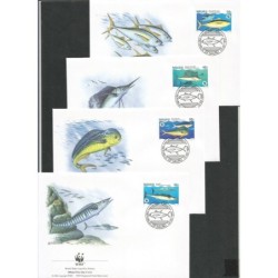 Nauru 1997, WWF: ryby. FDC