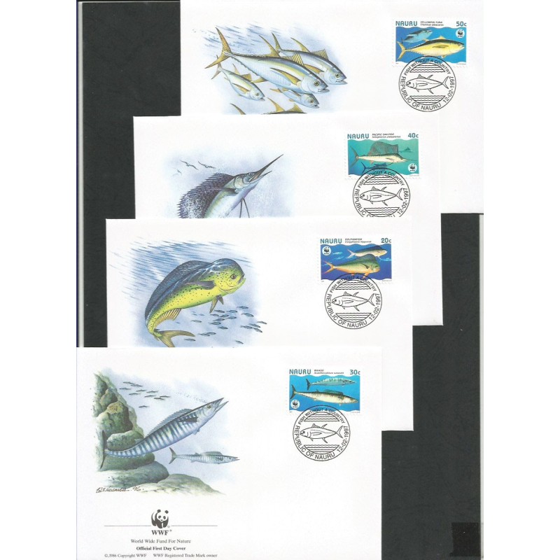 Nauru 1997, WWF: ryby. FDC