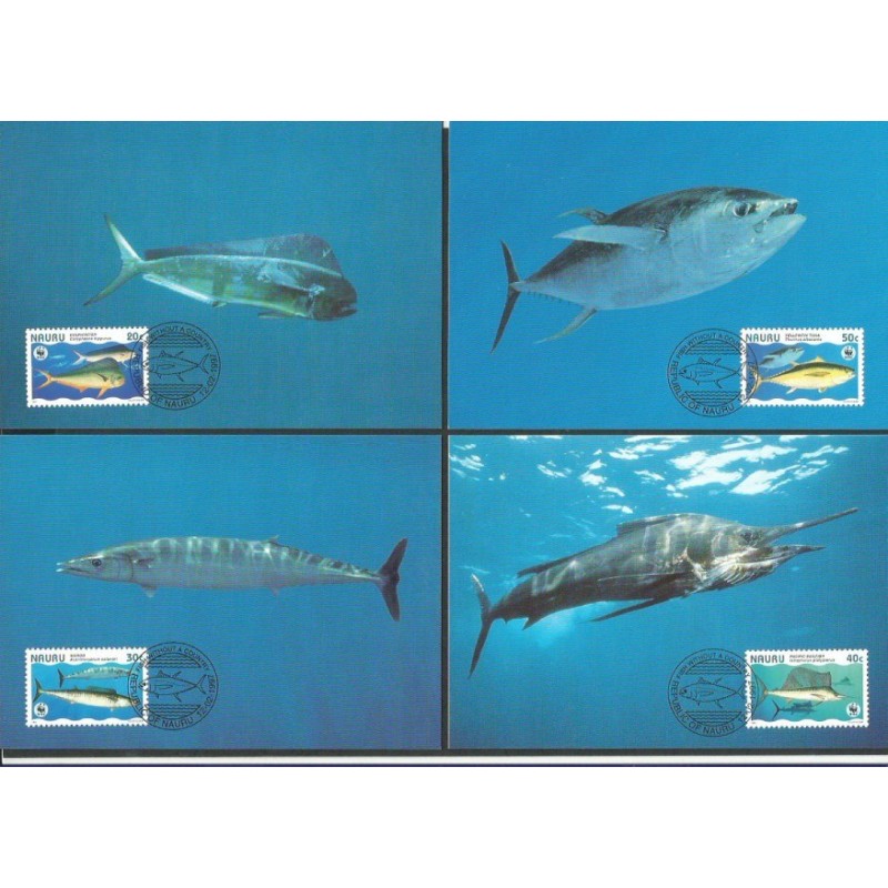 Nauru 1997, WWF: ryby. Karty maksimum
