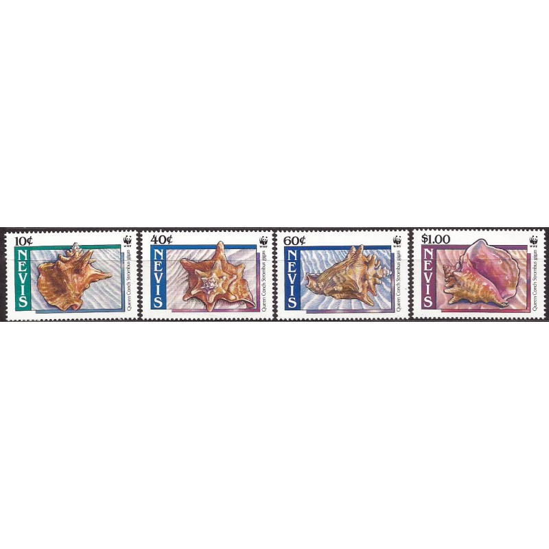 Nevis 1990, WWF: muszle, skorupiaki **