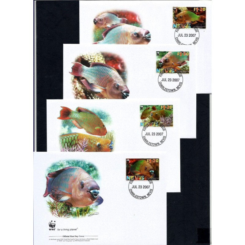 Nevis 2007, WWF: ryby. FDC