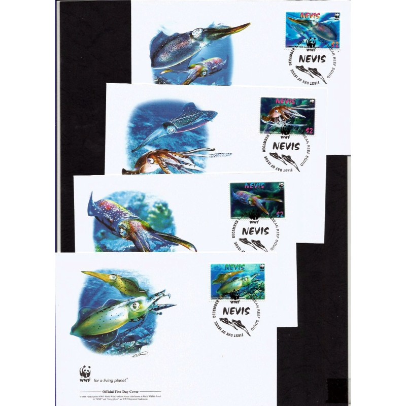 Nevis 2009, WWF: ryby. FDC