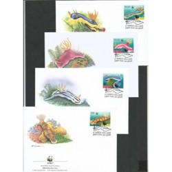Niue 1999, WWF: ślimaki nagoskrzelne. FDC