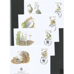 Nowa Kaledonia 1998, WWF: ptak kagu. FDC