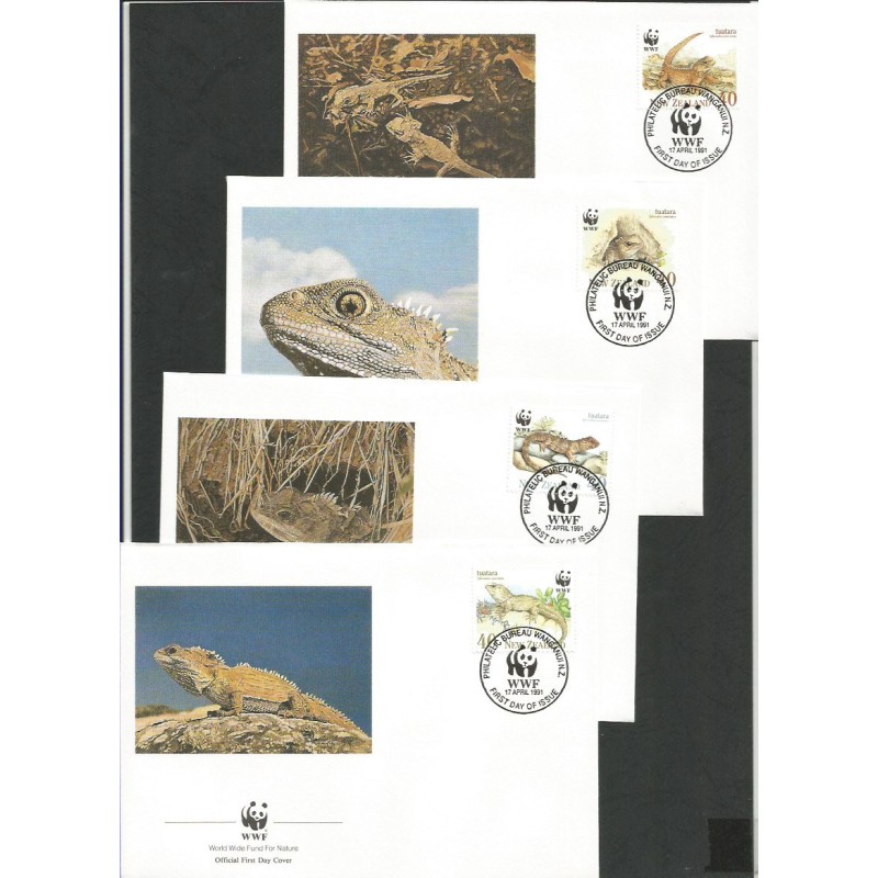 Nowa Zelandia 1991, WWF: hatteria. FDC