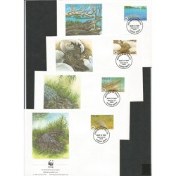 Palau 1994, WWF: krokodyl. FDC