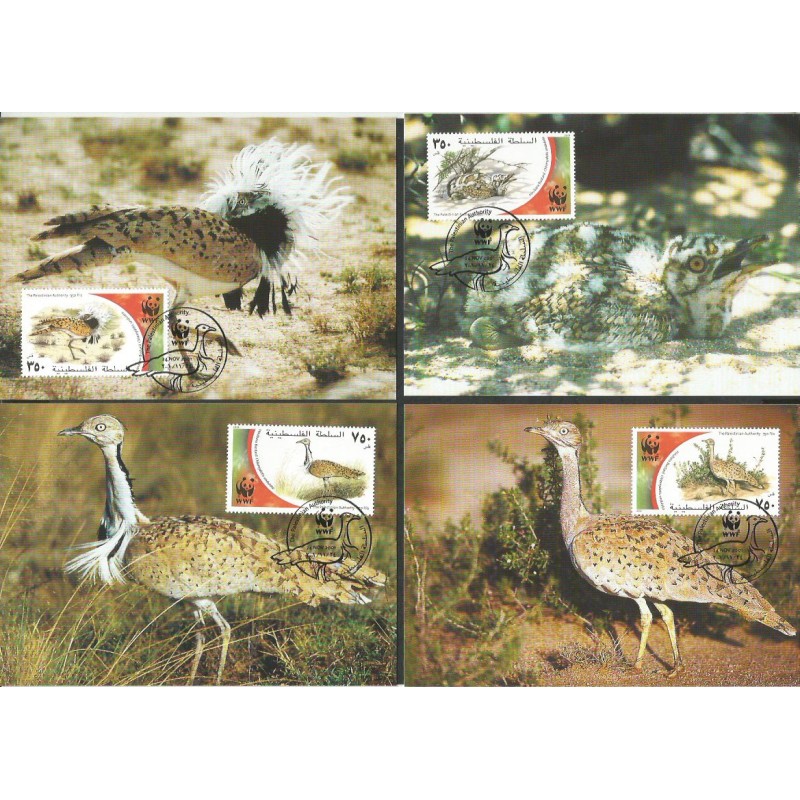 Palestyna 2001, WWF: ptak hubara. Karty maksimum