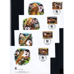 Panama 2007, WWF: małpy. FDC