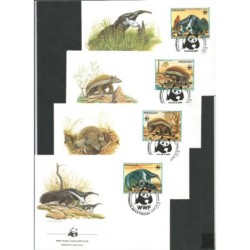 Paragwaj 1988, WWF: mrówkojad. FDC