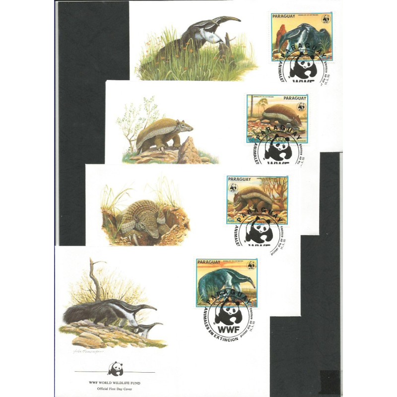 Paragwaj 1988, WWF: mrówkojad. FDC