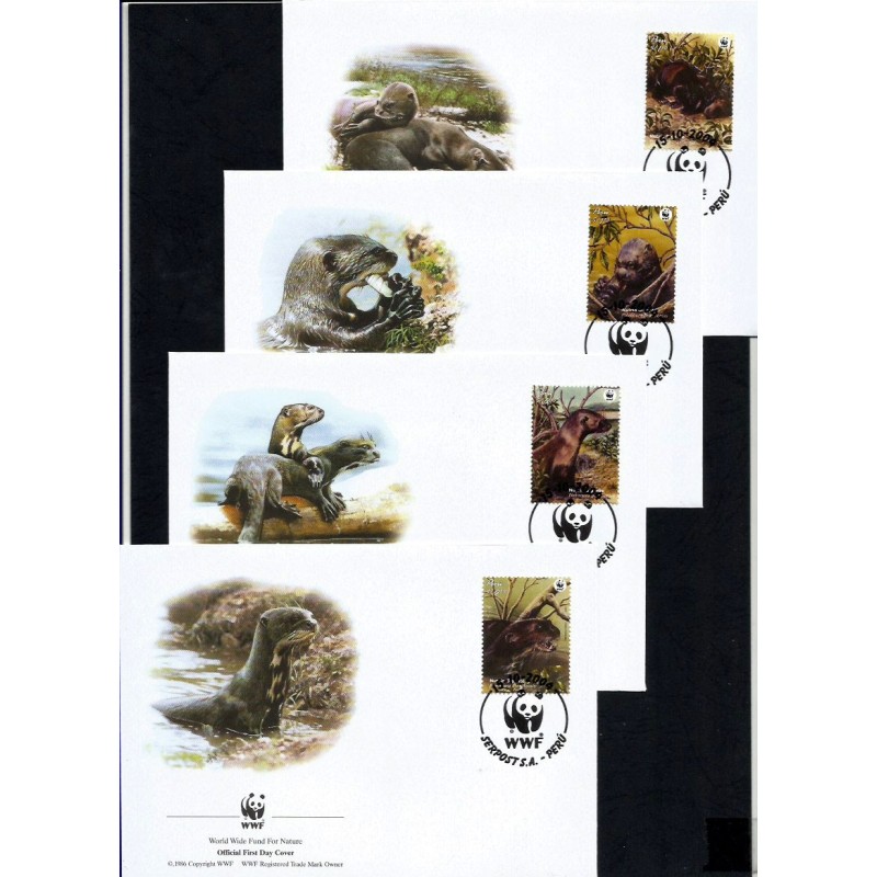 Peru 2004, WWF: wydra wielka. FDC