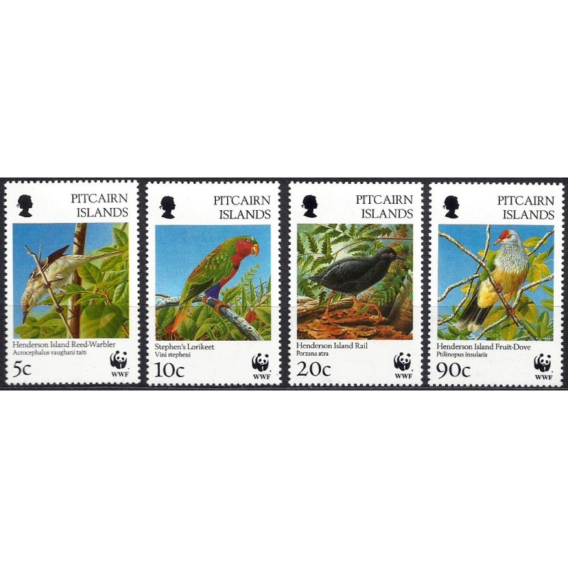 Wyspa Pitcairn 1996, WWF: ptaki **