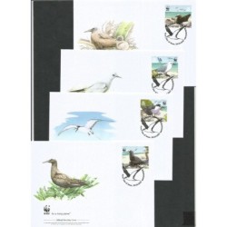 Wyspa Pitcairn 2007, WWF: ptaki, mewy. FDC