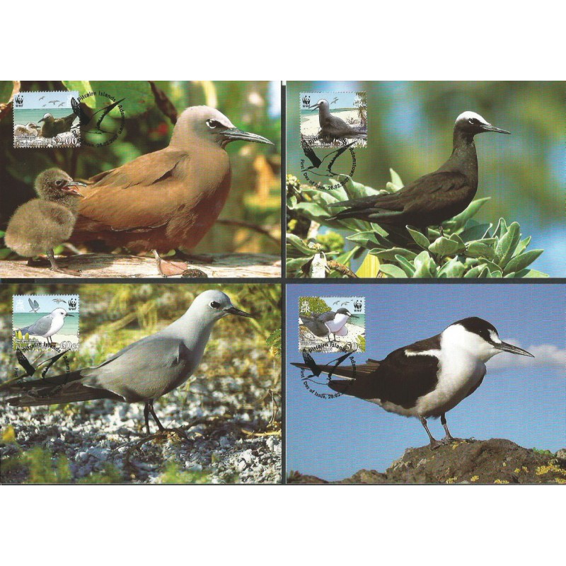 Wyspa Pitcairn 2007, WWF: ptaki, mewy. Karty maksimum