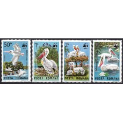 Rumunia 1984, WWF: ptak pelikan **