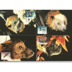 Samoa 1993, WWF: nietoperze. Karty maksimum