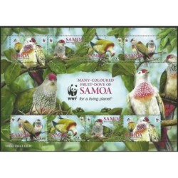 Samoa 2011, WWF: ptaki. Blok **