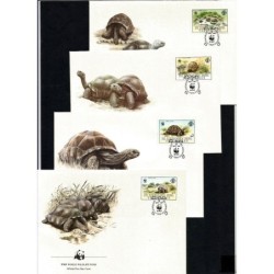 Seszele 1987, WWF: żółw. FDC
