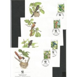 Seszele 1996, WWF: ptaki. FDC