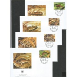 Seszele 2003, WWF: żaby. FDC