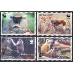 Sierra Leone 2004, WWF: małpy **
