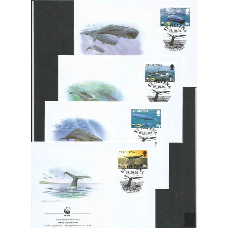 St Helena 2002, WWF: kaszalot. FDC