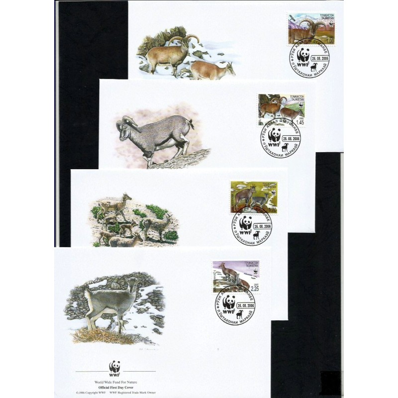 Tadżykistan 2005, WWF: wół nahur górski. FDC