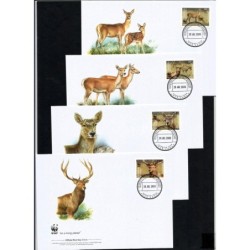 Tadżykistan 2009, WWF: jeleń szlachetny. FDC