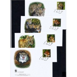 Tajlandia 2011, WWF: koty, tygrysy. FDC