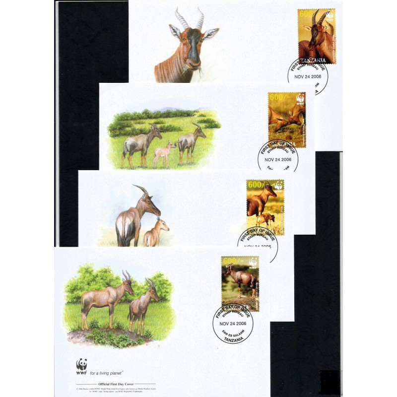 Tanzania 2006, WWF: topi. FDC
