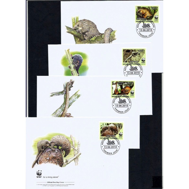 Togo 2010, WWF: łuskowiec. FDC