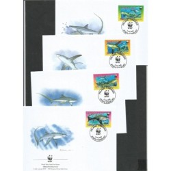 Tokelau 2002, WWF: ryby. FDC