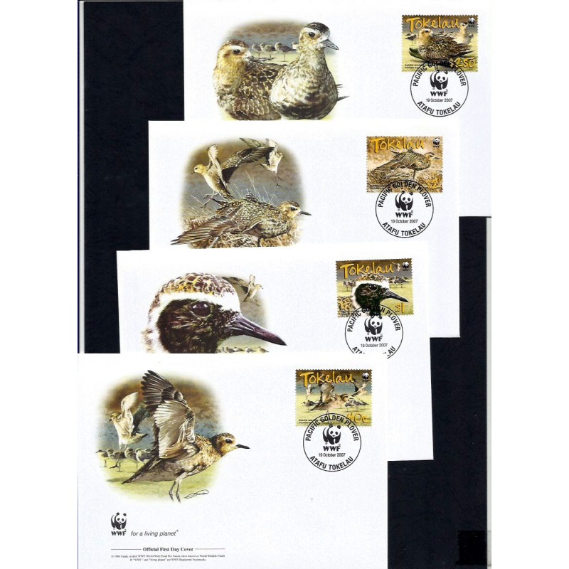 Tokelau 2007, WWF: ptak siewka. FDC