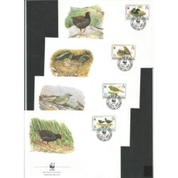 Tristan da Cunha 1991, WWF: ptaki. FDC
