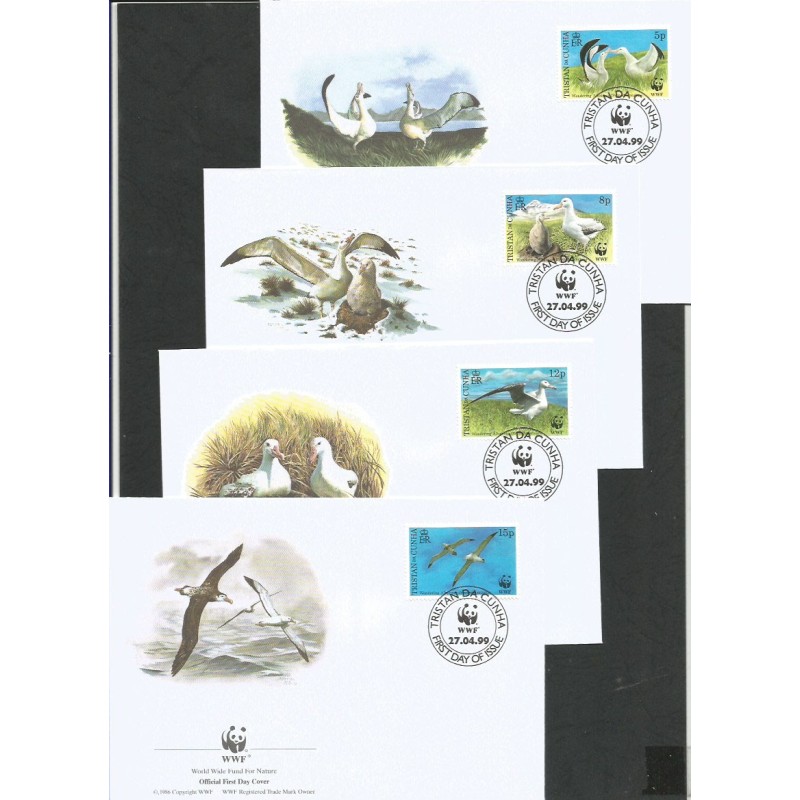 Tristan da Cunha 1999, WWF: ptak głuptak. FDC