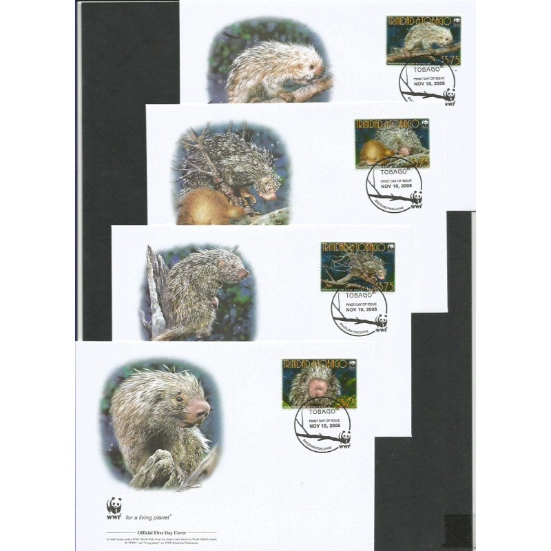 Trynidad i Tobago 2008, WWF: jeżownica. FDC