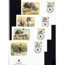 Urugwaj 1993, WWF: ptak nandu. FDC