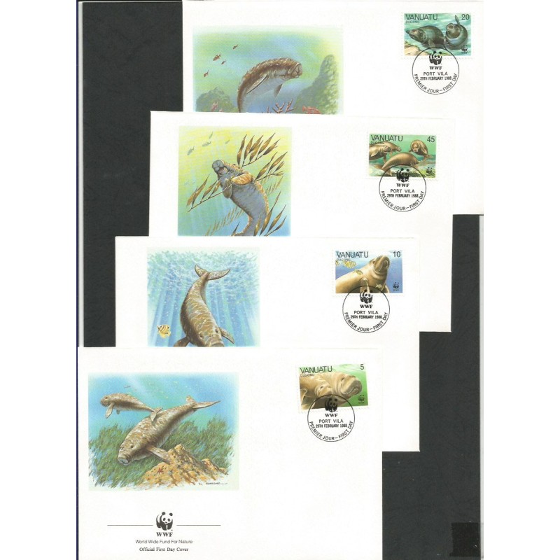 Vanuatu 1988, WWF: ssak. FDC