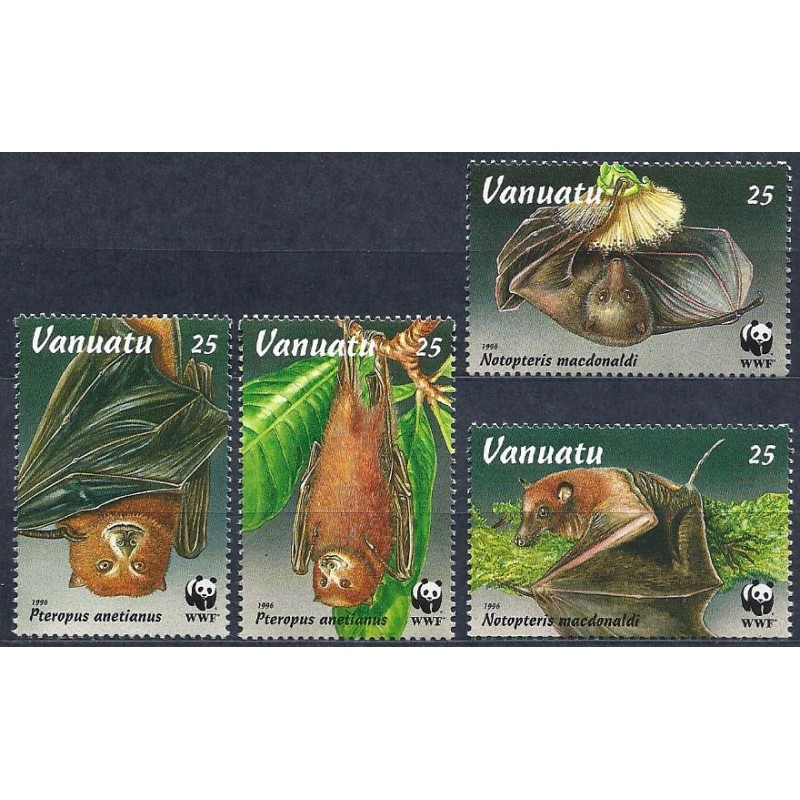 Vanuatu 1996, WWF: nietoperze **