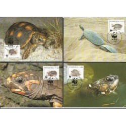 Wenezuela 1992, WWF: żółw. Karty maksimum