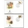 Włochy 1991, WWF: niedźwiedź, jeleń. FDC
