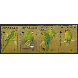 Wyspa Norfolk 1987, WWF: ptaki papugi **
