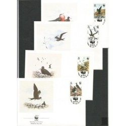 Wyspa Wniebowstąpienia 1990, WWF: ptaki. FDC