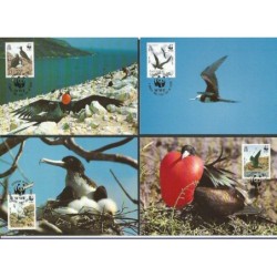 Wyspa Wniebowstąpienia 1990, WWF: ptaki. Karty maksimum